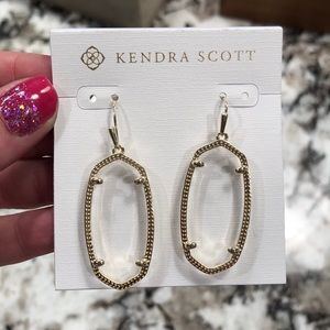 EUC✨ Kendra Scott Elle Gold Earring Frames